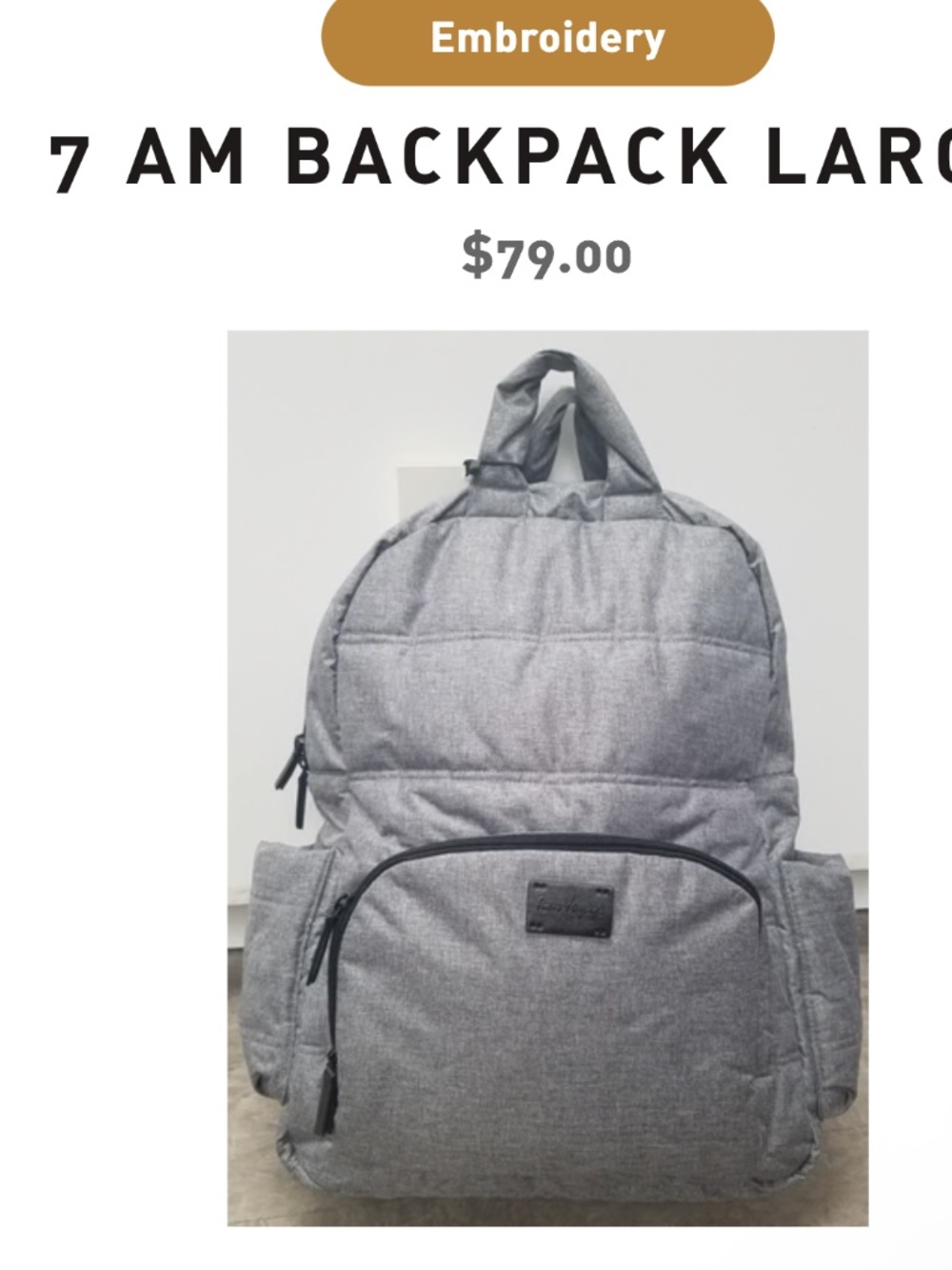 7 AM BACKPACK LARGE